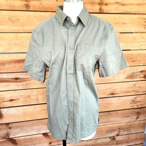 Army green H&M men's cotton button up